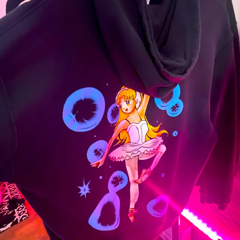 Basketball by Heron Preston Anime Ballerina Hoodie RARE